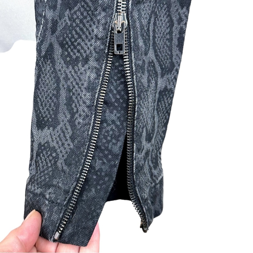 Stella McCartney Moto Biker Jacket SZ 38 US 4/6 Like New Black/Gray - Picture 9 of 16